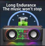 Mecha V8 Transparent Bluetooth Speaker 10W – RGB Lights, Portable Wireless