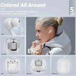 BT30 TWS Bluetooth Earbuds Wireless 5.0 Noise Reduction Sport Gaming Headsets Earphone Mic Headphones with LED Display Earphones Digital display ENC noise reduction