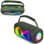 ET-312 RGB Party Speaker Double Horn Mini Outdoor Portable Wireless Bluetooth Rechargeable Speaker With Coloured Lights DJ Sound