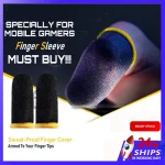 7 Pair ( 14 PCS) PUBG Mobile Finger Sleeves - Silver Fiber - Sweatproof Gloves for PUBG Mobile Gaming - Finger Grip For Gaming - PUBG Finger Gloves - Finger Gloves For Mobile Gaming - PUBG Finger Cover PUBG Finger Grip - Finger Sleeves For Free Fire