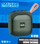 X-319 Bluetooth, USB, SD Card & FM Radio Supported Wireless Speaker Mini Bomb