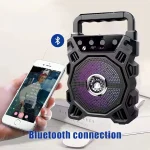 KTS-1080 Bluetooth 5.0 USB/AUX/TF Card & FM Radio Supported RGB Lightning Effects Wireless Speaker