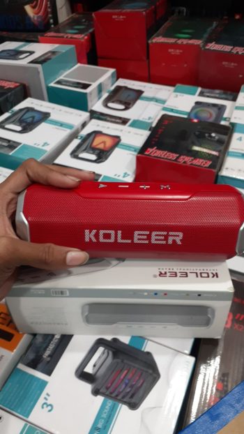 KOLEER S218 New Bluetooth Speaker 1200 MAH Battery Outdoor Portable Sound Box HD Stereo Sound Bass Subwoofer Loudspeaker