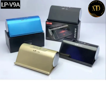 LP-V9A Bluetooth, AUX, USB, SD Card & FM Radio Supported 360 Surrounded Sound Deep Bass 16W Speaker With Mobile Holder