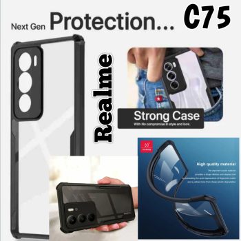 For Realme C75 4G - Xunnd New High Quality Cases Shockproof TPU Bumper Hard Clear Acrylic Mobile Phone Case For Realme C75 4G Phone Case Back Cover