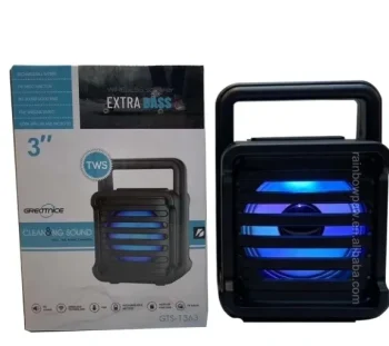 Bluetooth Speaker With Colorful Lights 3'' Wireless Sound Box GTS - 1363