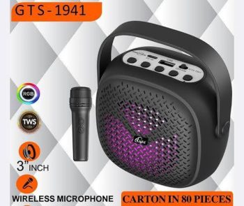 GREATNICE GTS-1941 Bluetooth, USB, SD Card & FM Radio Supported RGB Lighting Wireless Speaker With Microphone