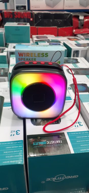 MOBONE ® Mesmerising LED Lights 5W Bluetooth Speaker with Mobile Stand 620 Ultra Super Boost High Fidelity Speaker (Multicolor)