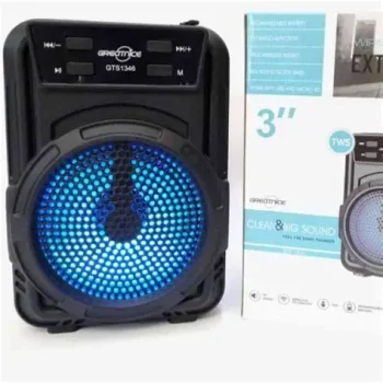 GTS-1346 Wireless Bluetooth Speaker Price in Bangladesh | Extra Bass, FM Radio, USB & TF Card