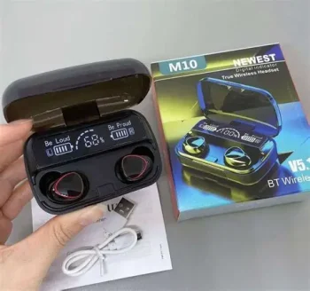 M10 TWS Wireless Bluetooth Earbuds Price in Bangladesh | Bluetooth 5.1, LED Digital Display,  Waterproof