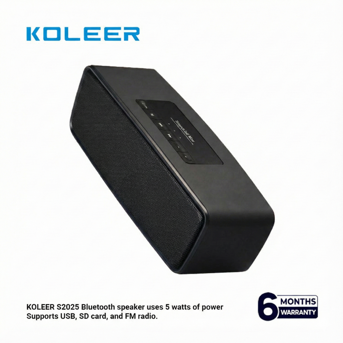 Koleer S2025 Portable Bluetooth Wireless FM Stereo Mini Speaker