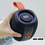 🔊 HM 805 Wireless Bluetooth Speaker – 1200mAh Battery, IPX4 Waterproof, TWS, TF/FM/USB – Super Bass (Black)