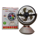 JYSUPER JY-2570 Rechargeable Table Fan Price in Bangladesh | 8000mAh, 20 Hours Backup, USB Charging