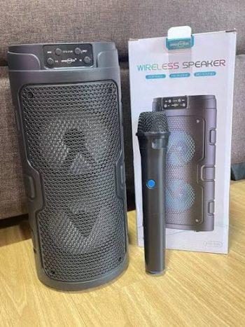 Greatnice GTS-2129 Wireless Karaoke Speaker | 4-inch Dual Speaker with Mic, RGB Lights & Multi-Function Support