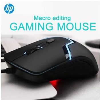 HP M100 Gaming Mouse USB Wired Optical Mouse with LED Backlight and Adjustable 1000 /1600 DPI 3 Buttons and Press Life Up to 5 Million Clicks